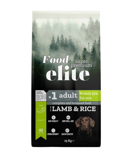 Food Elite Kuzu Etli & Pirinçli Yetişkin Köpek Maması 15 kg